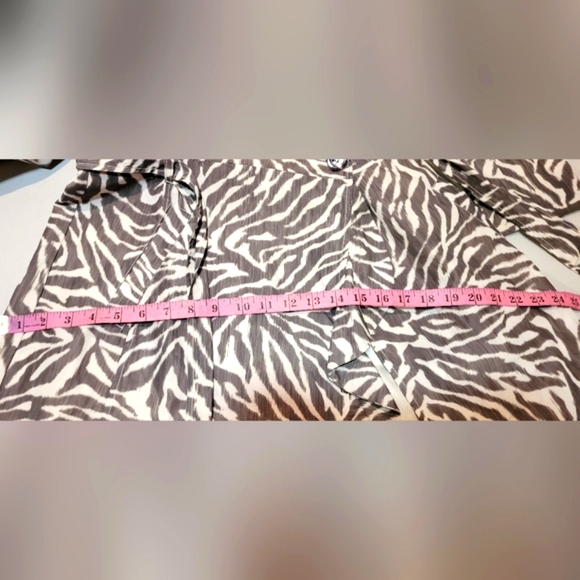 Fancy Guess Zebra pattern print Raincoat Trench Coat Jacket size M - Picture 14 of 14